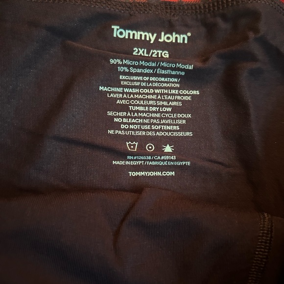 Tommy John Second Skin Boxer Briefs Night Sky Cocoa Plaid WB XXL NWT - Picture 3 of 5